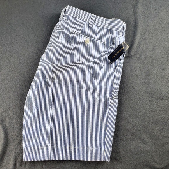 Polo Ralph Lauren Seersucker Shorts Striped Casual Summer Size 42 NWT - Picture 1 of 9
